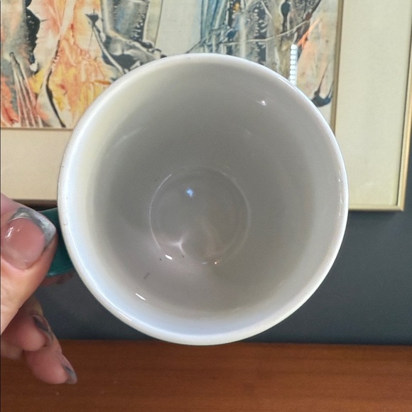 Teal David’s tea winter Snowman Mug with Lid - Picture 5 of 7